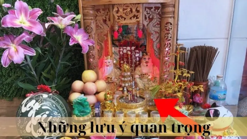 Bố trí bàn thờ ông địa 06