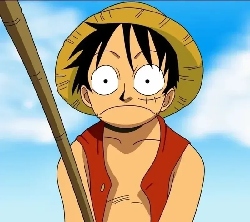 Avatar Luffy buồn thể hiện một Luffy đầy cảm xúc, sâu lắng trong những khoảnh khắc khó khăn.