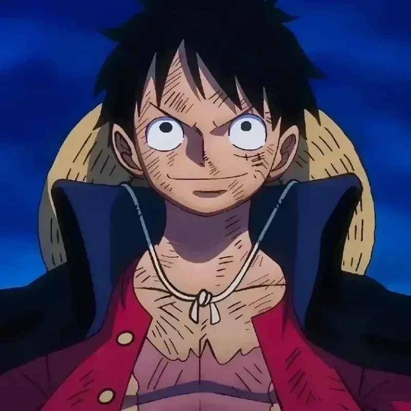 Avatar Luffy Gear 5 ngầu, thể hiện sức mạnh và sự quyết tâm mạnh mẽ, đầy cá tính.