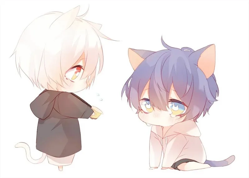 Bộ hình chibi nam cute ấn tượng dành riêng cho fan anime