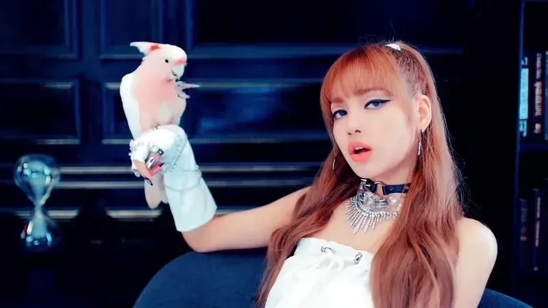 Sự kết hợp hoàn hảo của Lisa và Rose trong hình nền đậm chất K-pop.