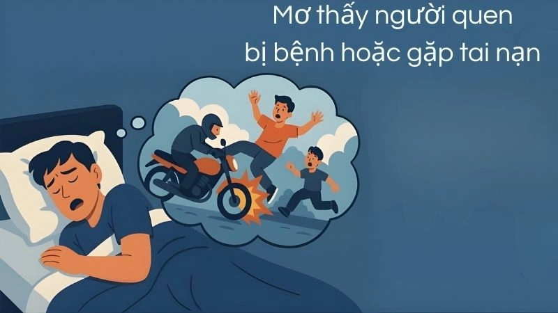 Mơ thấy người quen bị bệnh hoặc gặp tai nạn 
