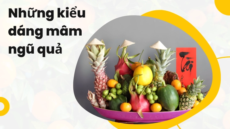 Chụp cận cảnh mâm ngũ quả rồng phượng tinh xảo ngày Tết