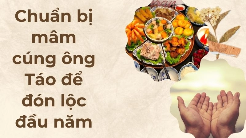 Chuẩn bị mâm cúng ông Táo để đón lộc đầu năm