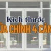 Kích thước cửa chính 4 cánh theo phong thủy: Hướng dẫn chi tiết 2026