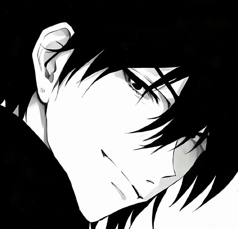 Ảnh anime đen trắng nam