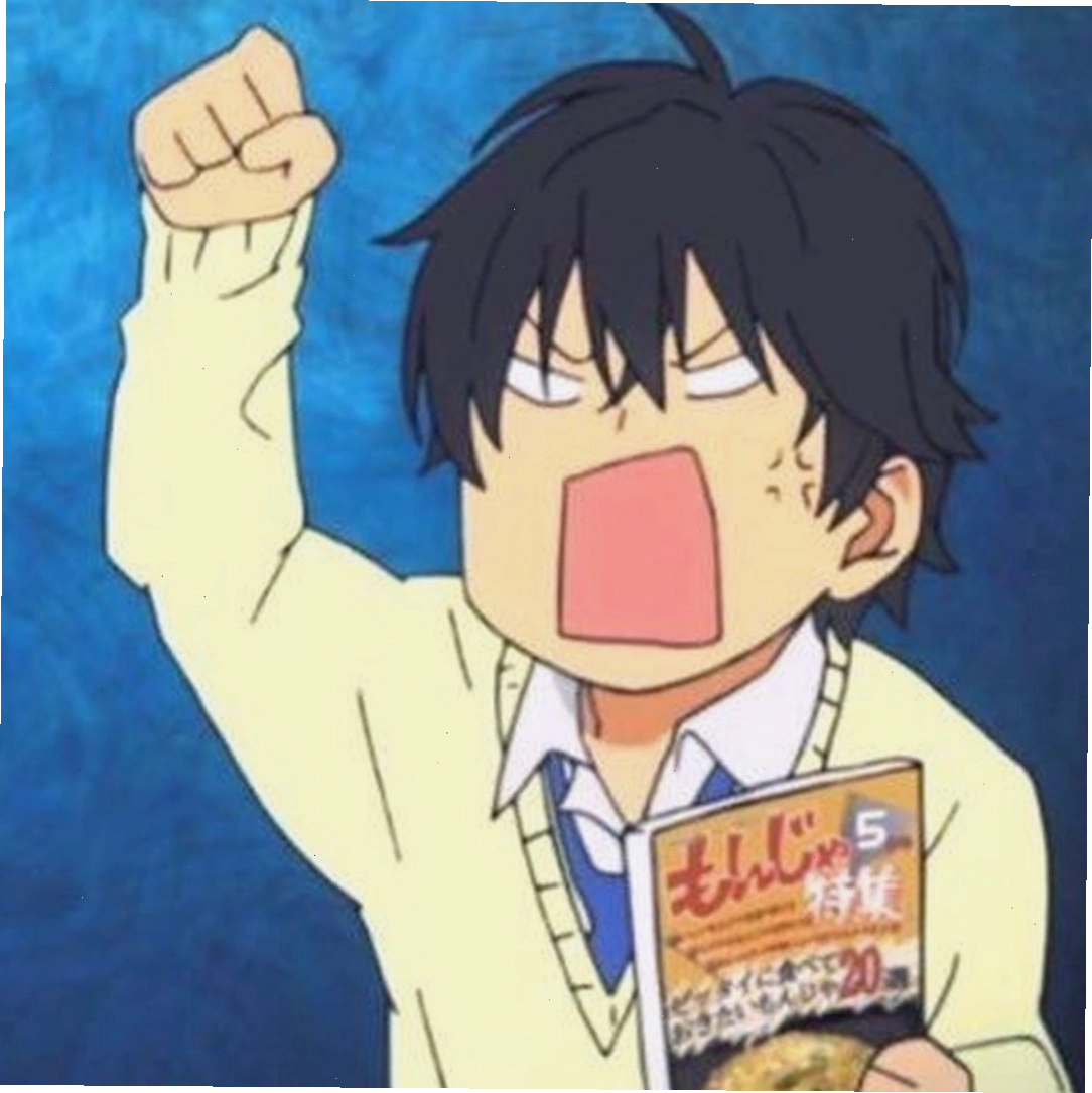 Ảnh anime meme thể hiện sự tức giận