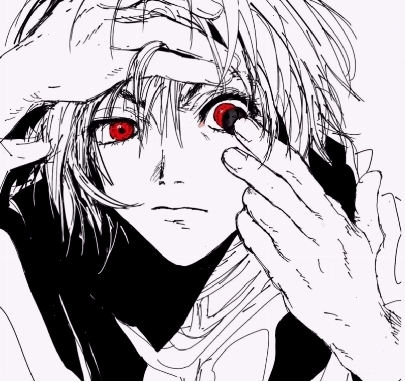 Ảnh anime nam đen trắng