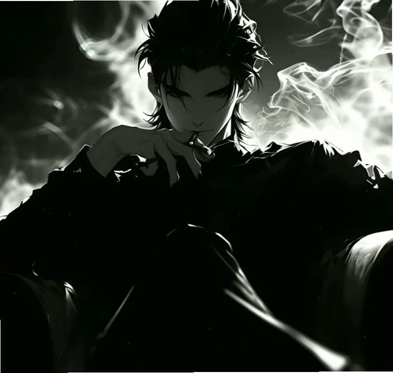 Ảnh anime nam đen trắng