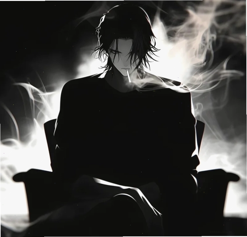 Ảnh anime nam đen trắng