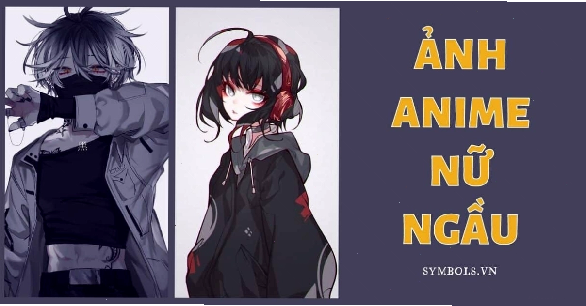 Ảnh anime nữ ngầu với biểu cảm lạnh lùng