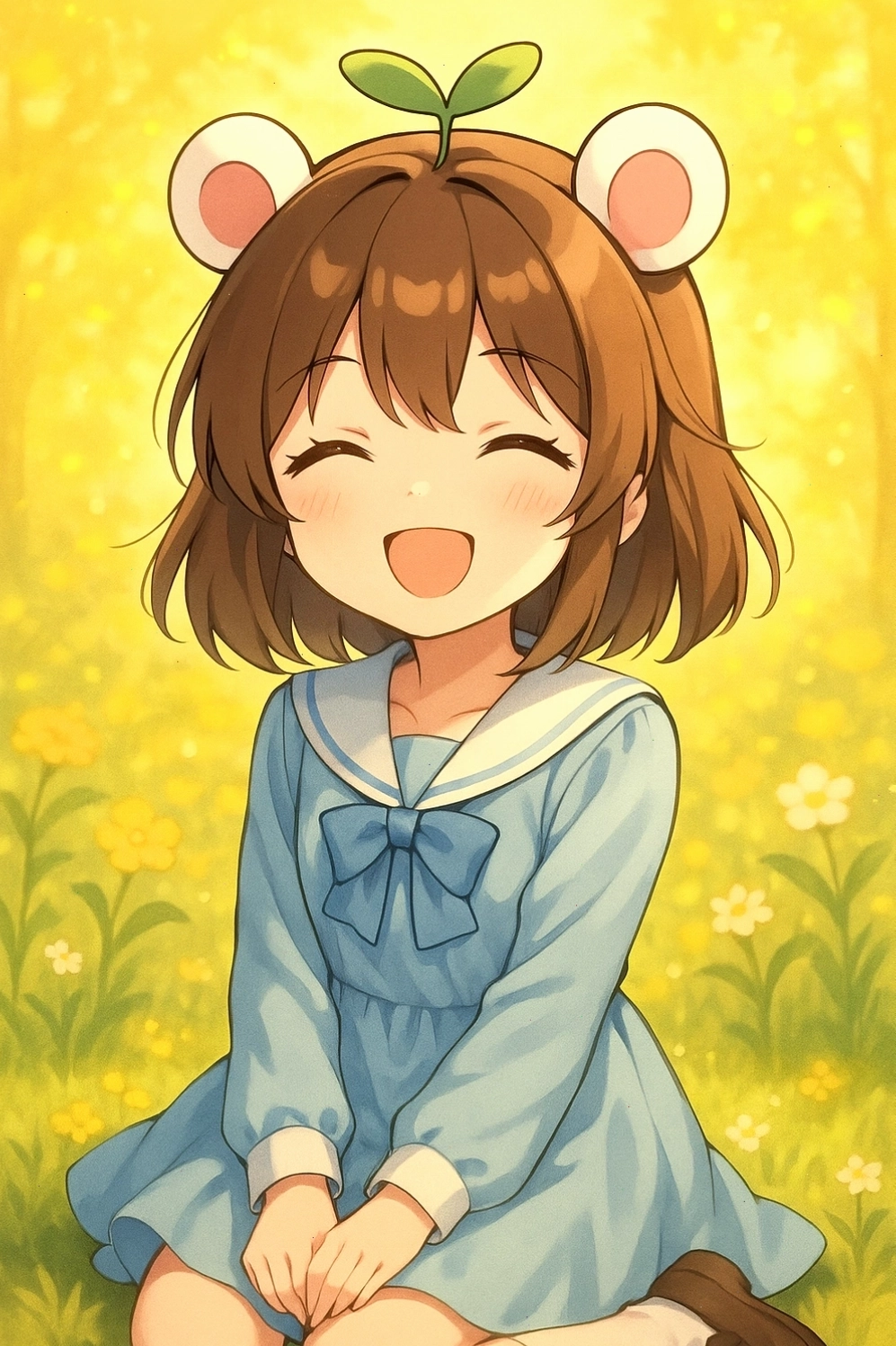 Ảnh Mèo Simmy với phong cách anime dễ thương