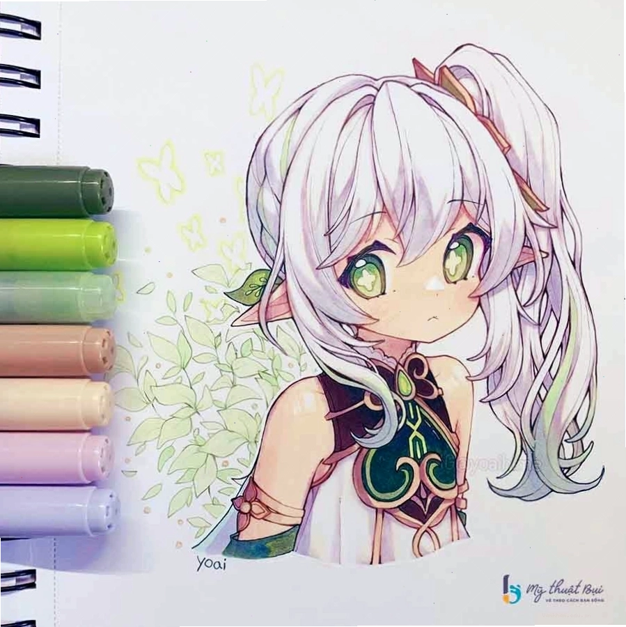 Ảnh minh họa nhân vật anime nữ dễ thương