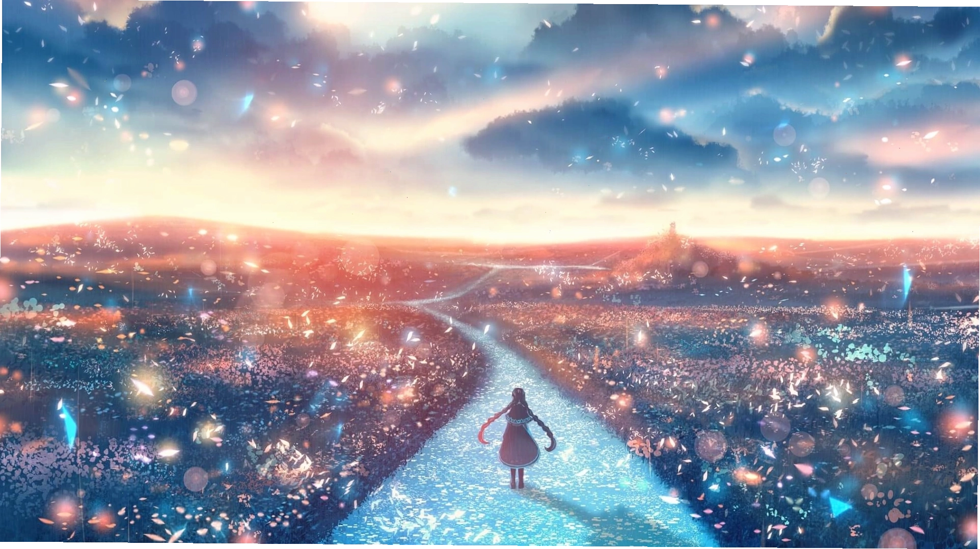 Ảnh nền 4K anime phong cảnh thiên nhiên