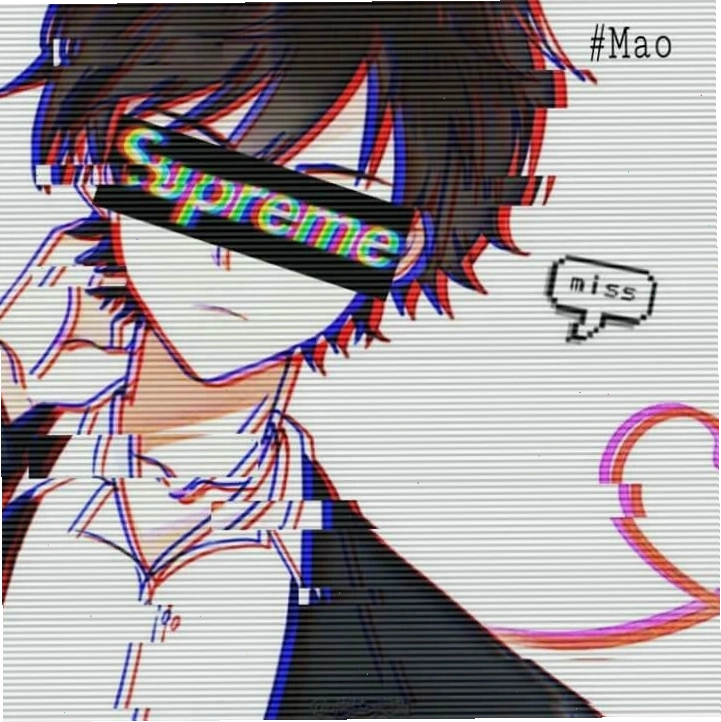 Anime con trai với cử chỉ che mặt nhẹ nhàng
