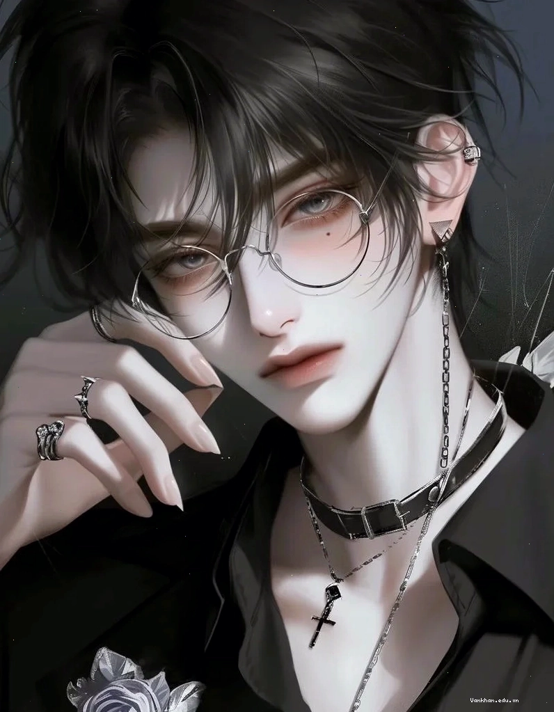 Anime trai đẹp đeo kính, toát lên vẻ trí thức và lịch lãm