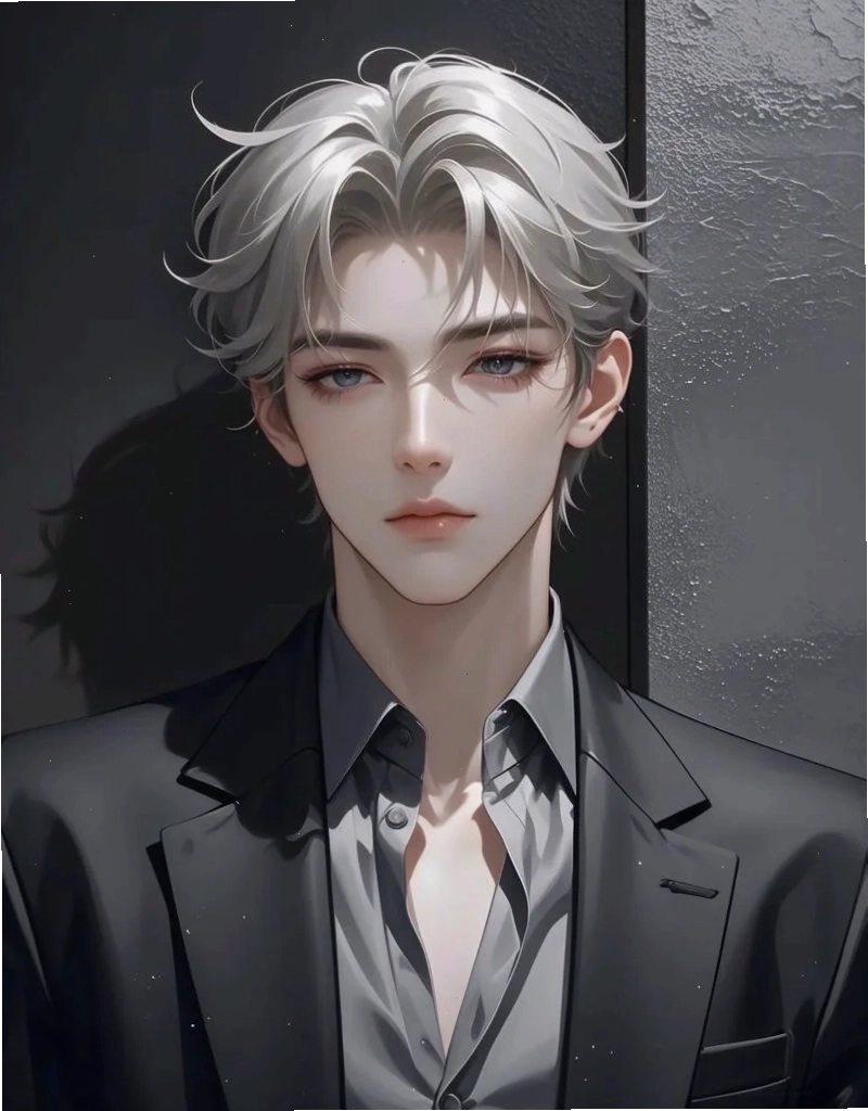 Anime trai đẹp tóc trắng với vẻ đẹp thanh tao và bí ẩn