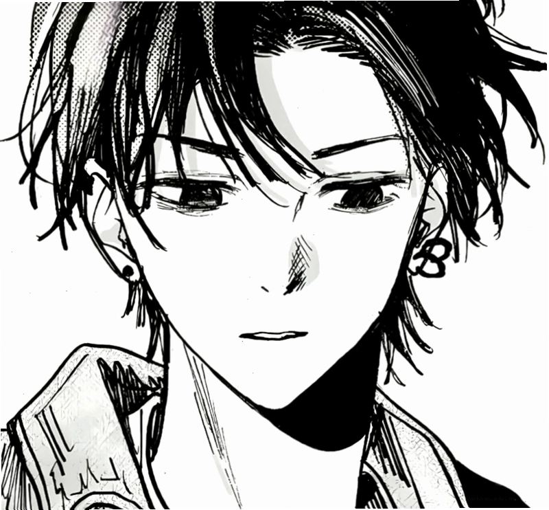 Avatar anime đen trắng với kỹ thuật đổ bóng ấn tượng