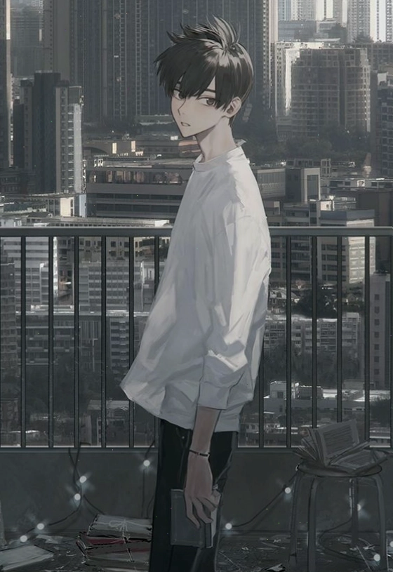 Avatar anime nam buồn thẫn thờ suy tư