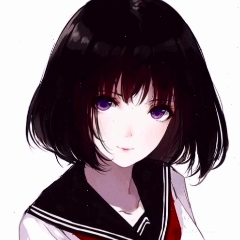 Avatar anime nam ngầu với ánh mắt sắc bén và trang phục chiến binh