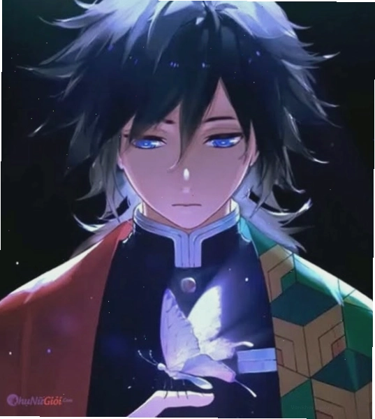 Avatar anime nữ ngầu với đôi mắt xanh dương hút hồn