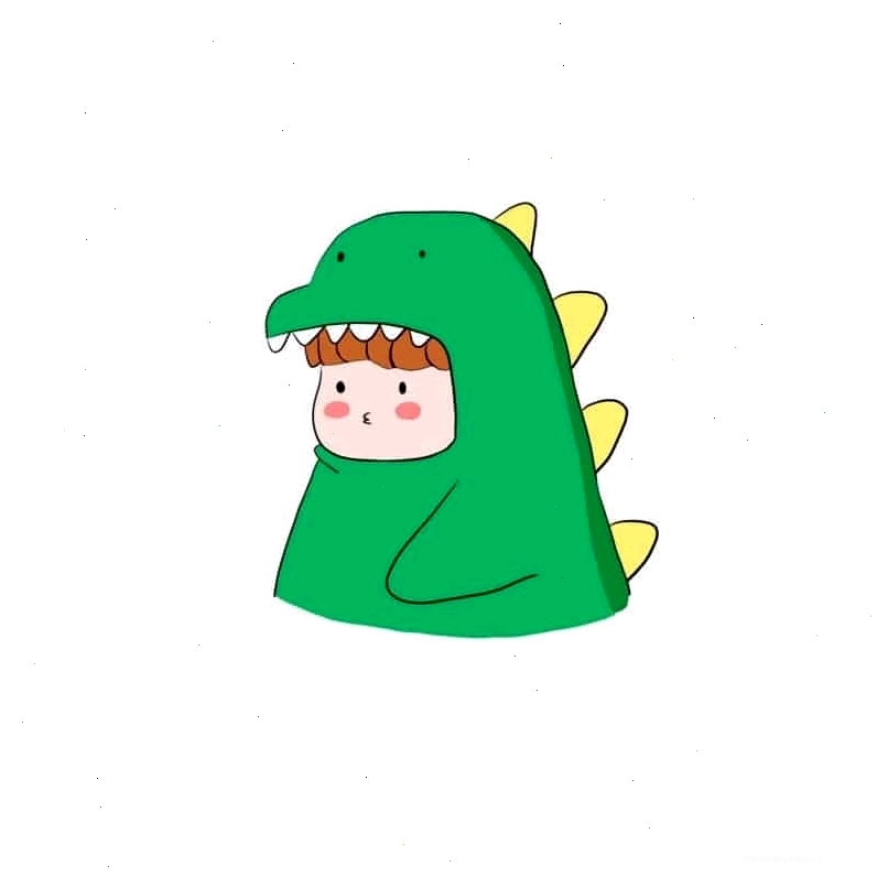 Avatar đôi khủng long cặp đẹp nhất với phong cách chibi dễ thương