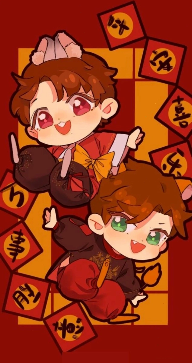 Avatar Tết anime cute với bé gái đội nón lá