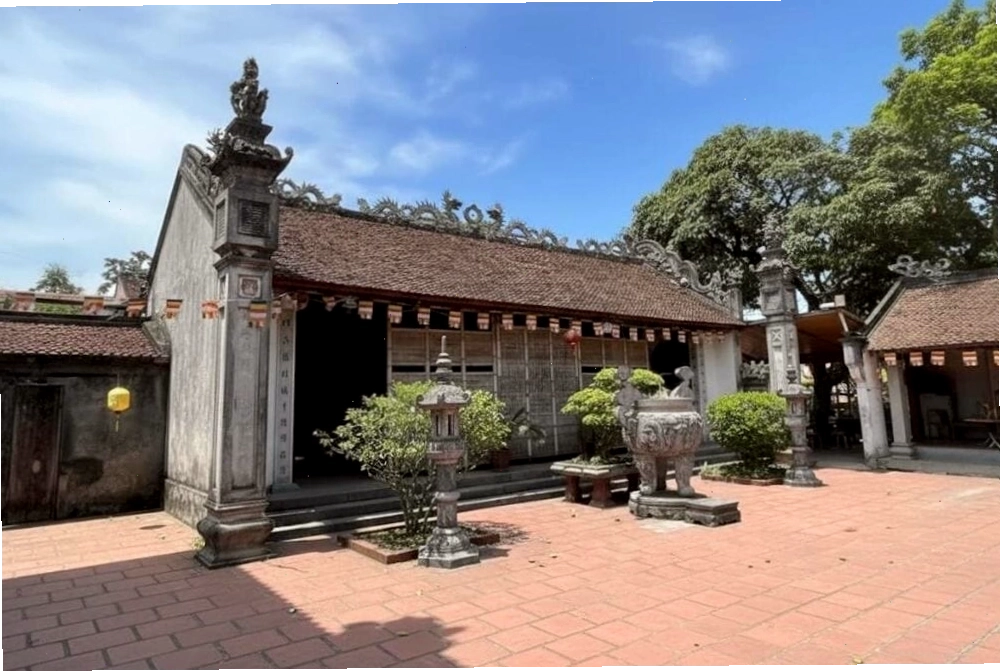 Bái đường chùa Bà Đanh mang đậm nét kiến trúc cổ kính truyền thống