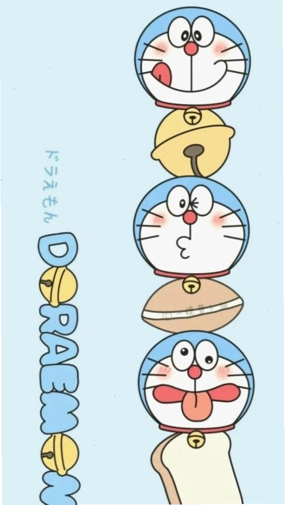 Biểu cảm Doraemon dễ thương xếp dọc