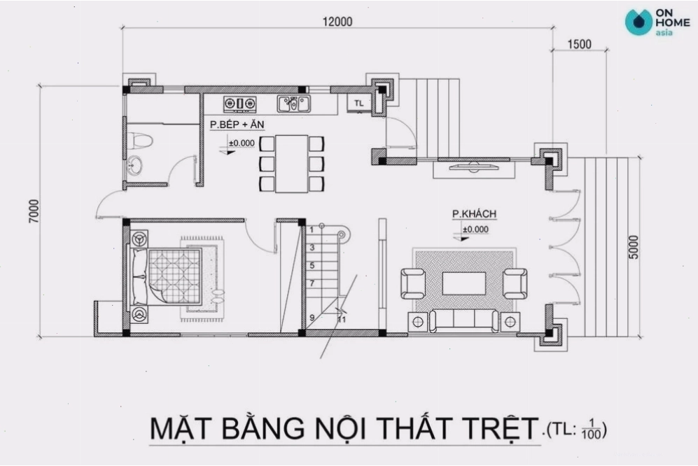 Bố trí phòng khách hợp phong thủy