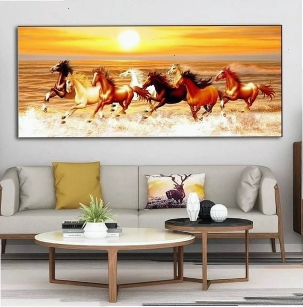 Bức tranh Mã Đáo Thành Công tăng cường năng lượng cho không gian làm việc
