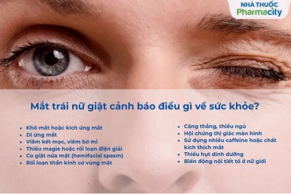 Các bệnh lý tiềm ẩn có thể gây giật mắt