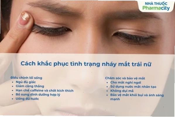 Các phương pháp khắc phục tình trạng mắt trái giật tại nhà