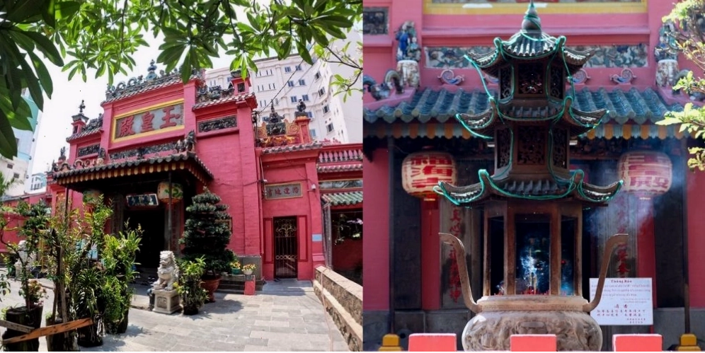 Cận cảnh điện thờ trong Chùa Ngọc Hoàng, nơi nhiều người tin vào sự linh thiêng cầu duyên