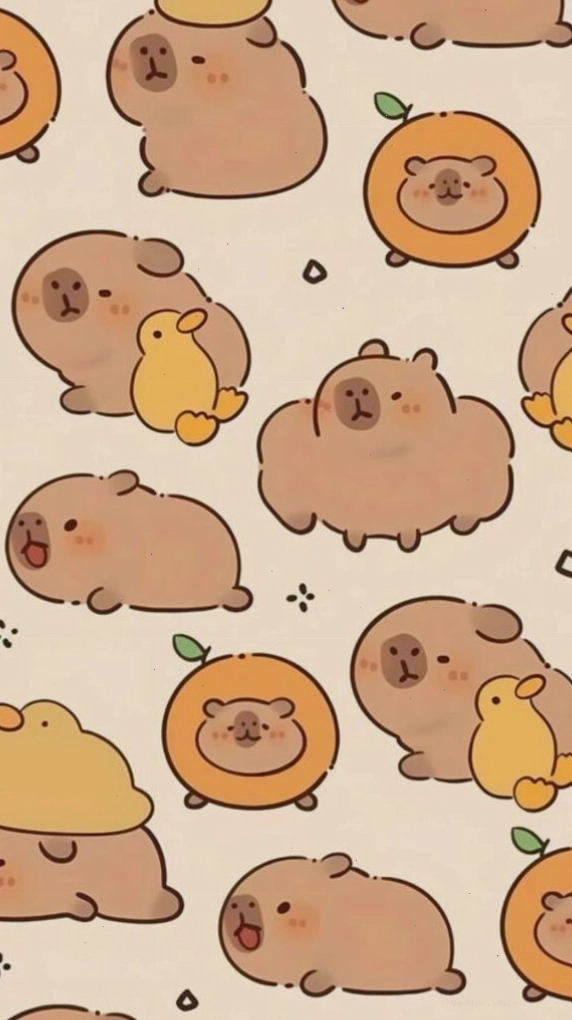 Capybara nằm thư giãn trên phao hình vịt