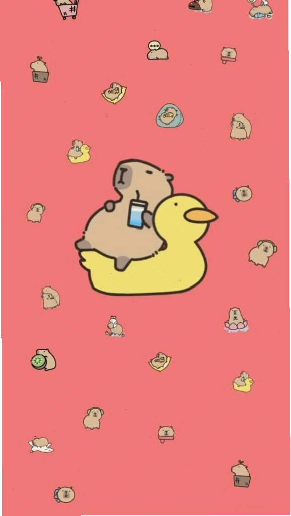 Capybara ngồi thiền trên mặt nước