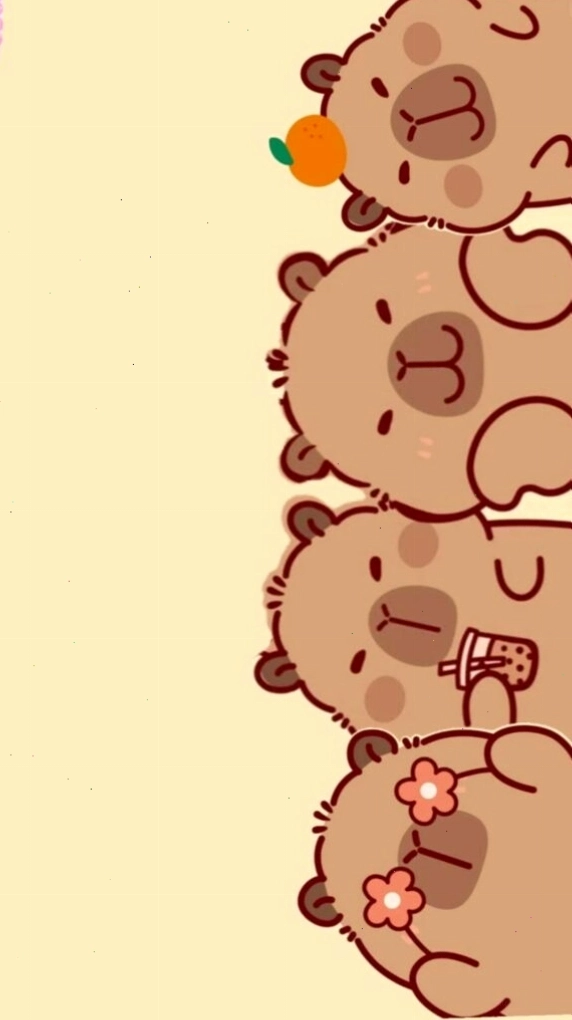 Capybara xếp hàng vô tri, đáng yêu tạo nên avatar cute