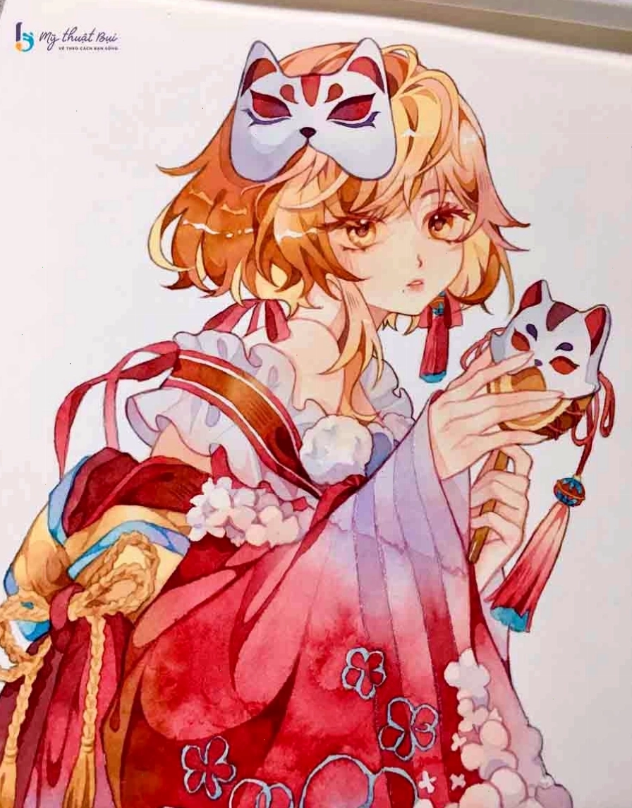 Chàng trai anime chibi với trang phục thể thao