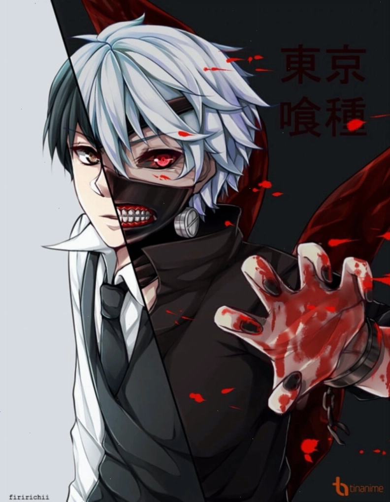 Chàng trai Anime ngầu lòi, che mặt bằng tóc và ánh mắt sắc bén