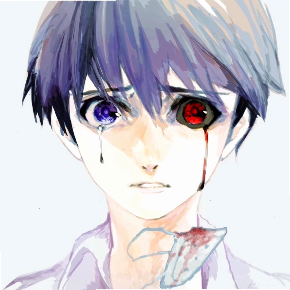 Chàng trai anime rơi lệ trong khung cảnh tĩnh lặng