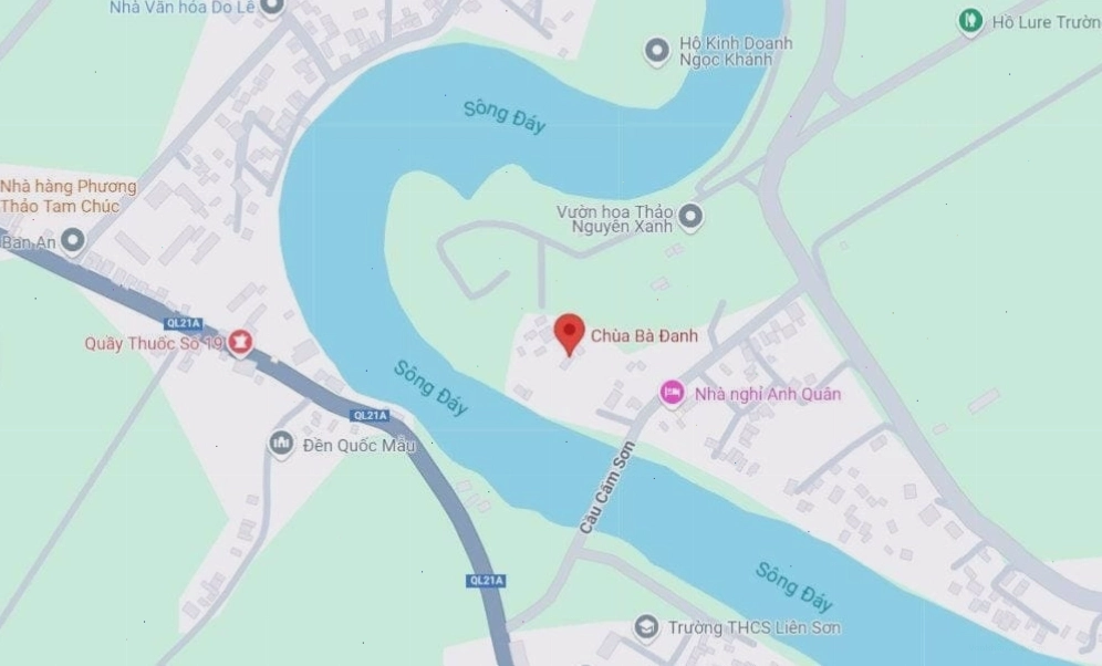 Chùa Bà Đanh tọa lạc tại tỉnh Hà Nam, cách Hà Nội khoảng 60km