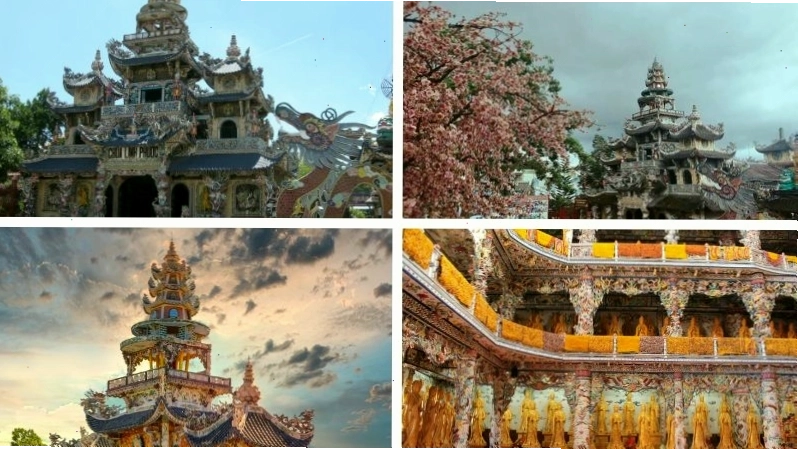 Chùa Linh Phước (Chùa Ve Chai) với kiến trúc khảm sành độc đáo