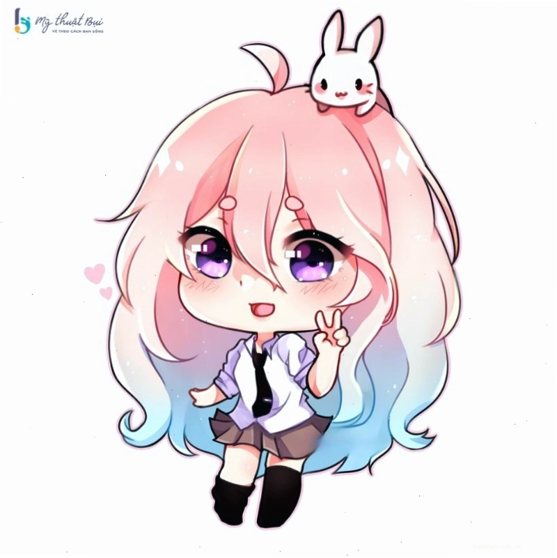Cô gái anime chibi dễ thương