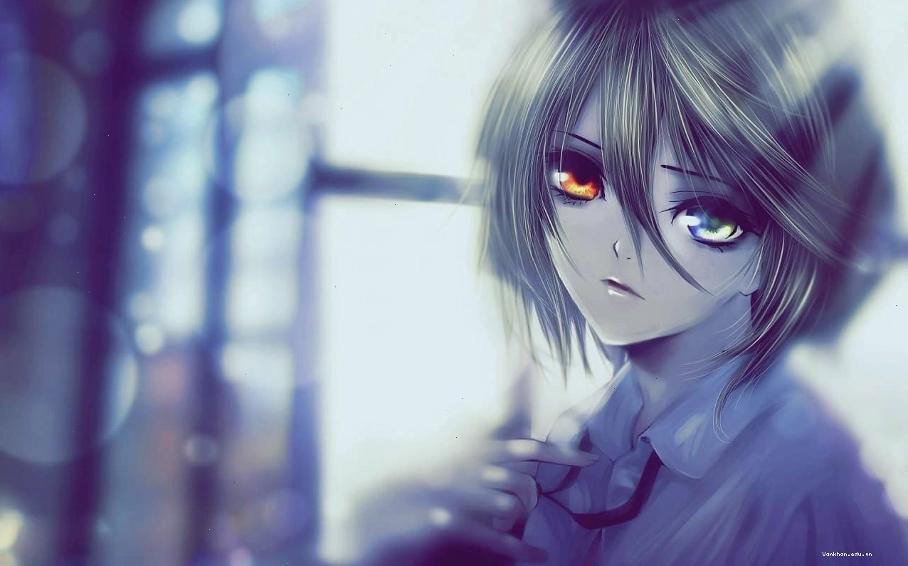 Cô gái anime lạnh lùng với ánh mắt chất chứa nỗi buồn