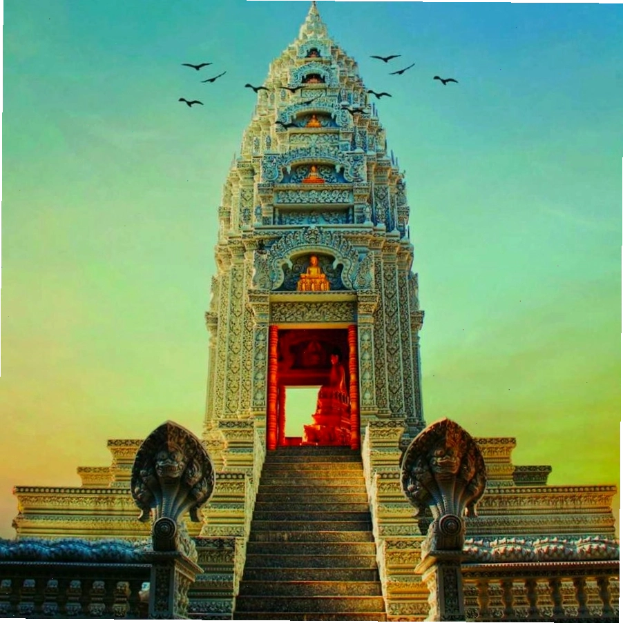Cổng vào Chùa Som Rong Sóc Trăng