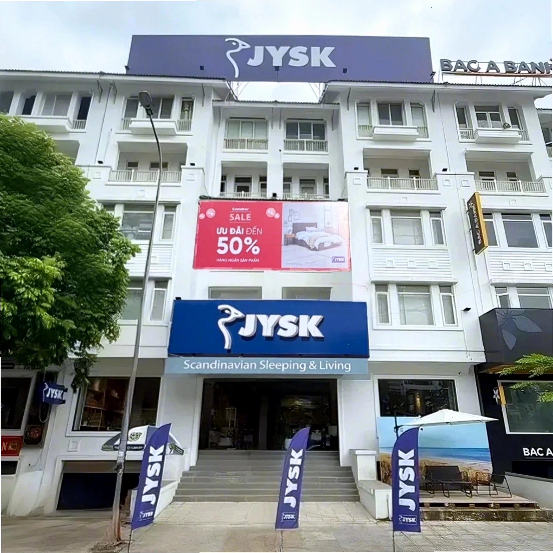 Cửa hàng Jysk với các sản phẩm trang trí nội thất