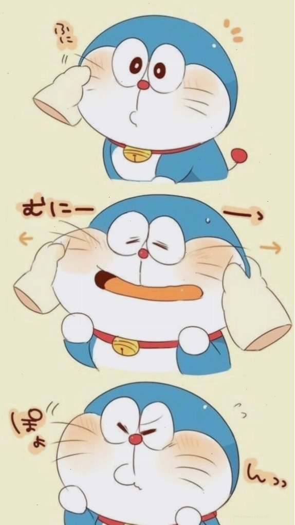 Doraemon đáng yêu với đôi má bánh bao