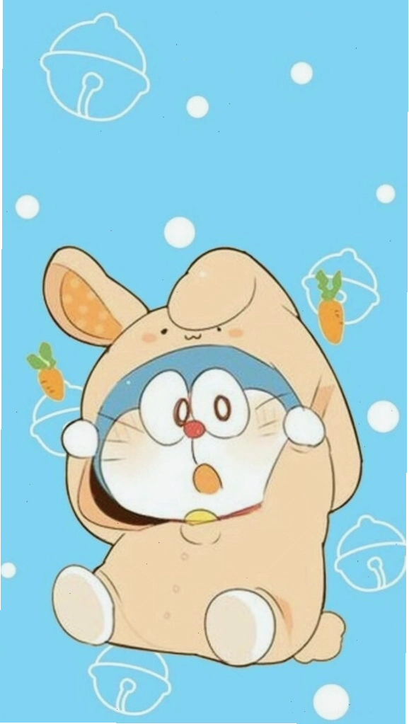 Doraemon hóa trang thỏ con, đôi mắt to tròn ngây thơ quá