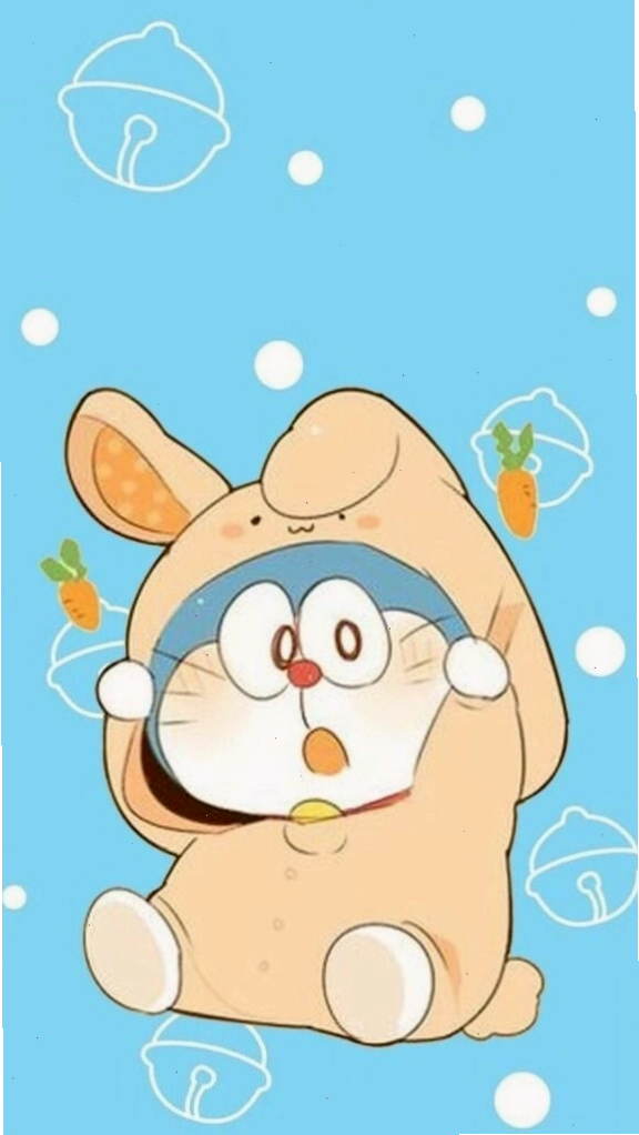Doraemon hóa trang thỏ con ngây thơ