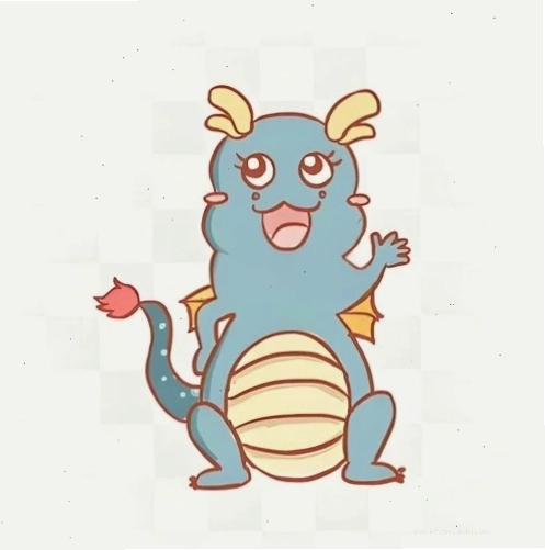 Em bé rồng chibi với vẻ ngoài đáng yêu